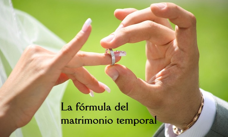 La fórmula del matrimonio temporal 