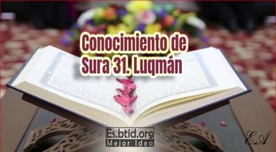 Conocimiento de Sura 31. Luqmán